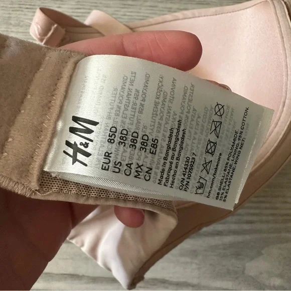 H&am Black and Nude Cup Nursing Bras Bundle 38D - Picture 12 of 12